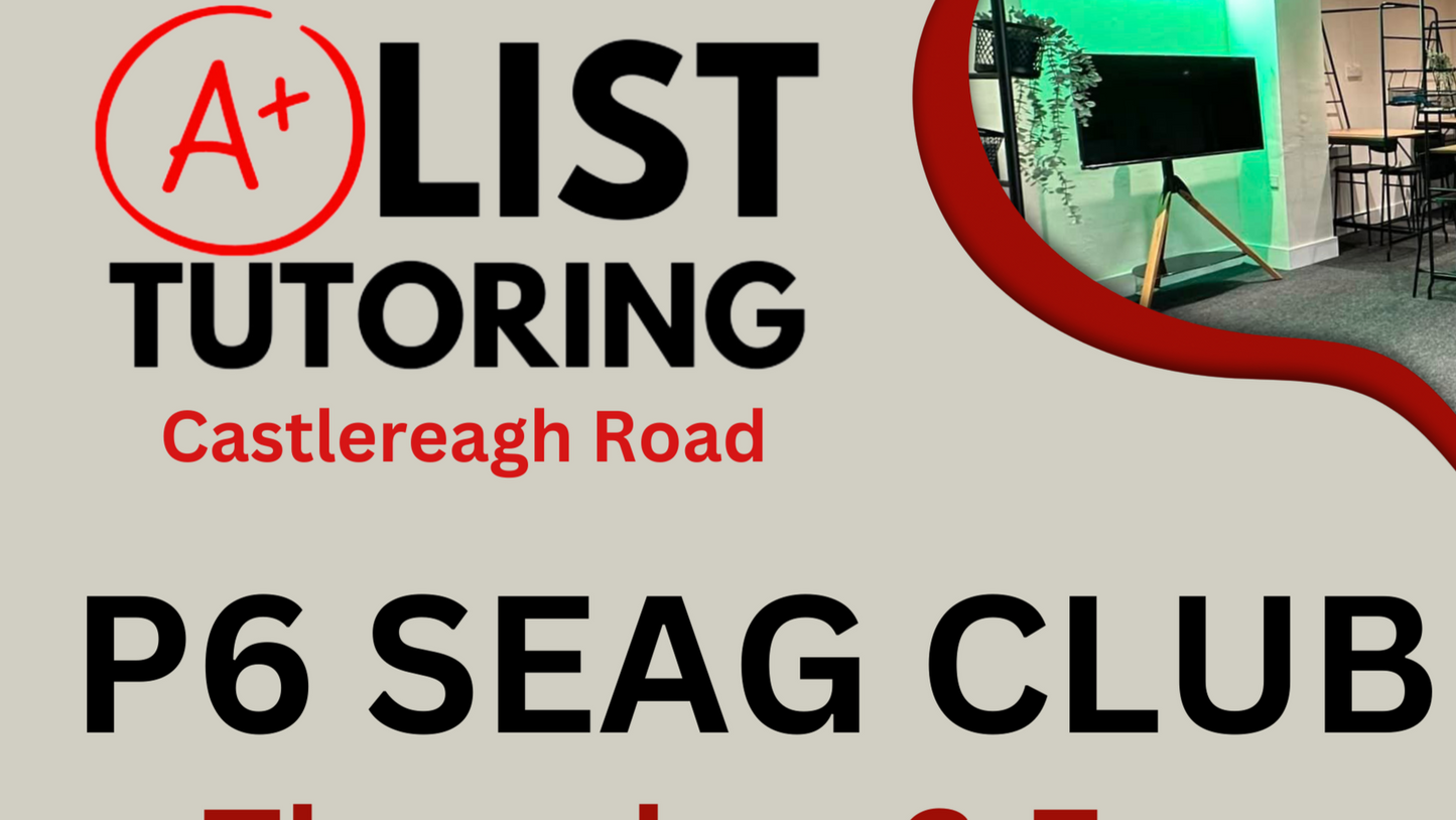 P7 SEAG CLUB Tuesday 5:30-6:30