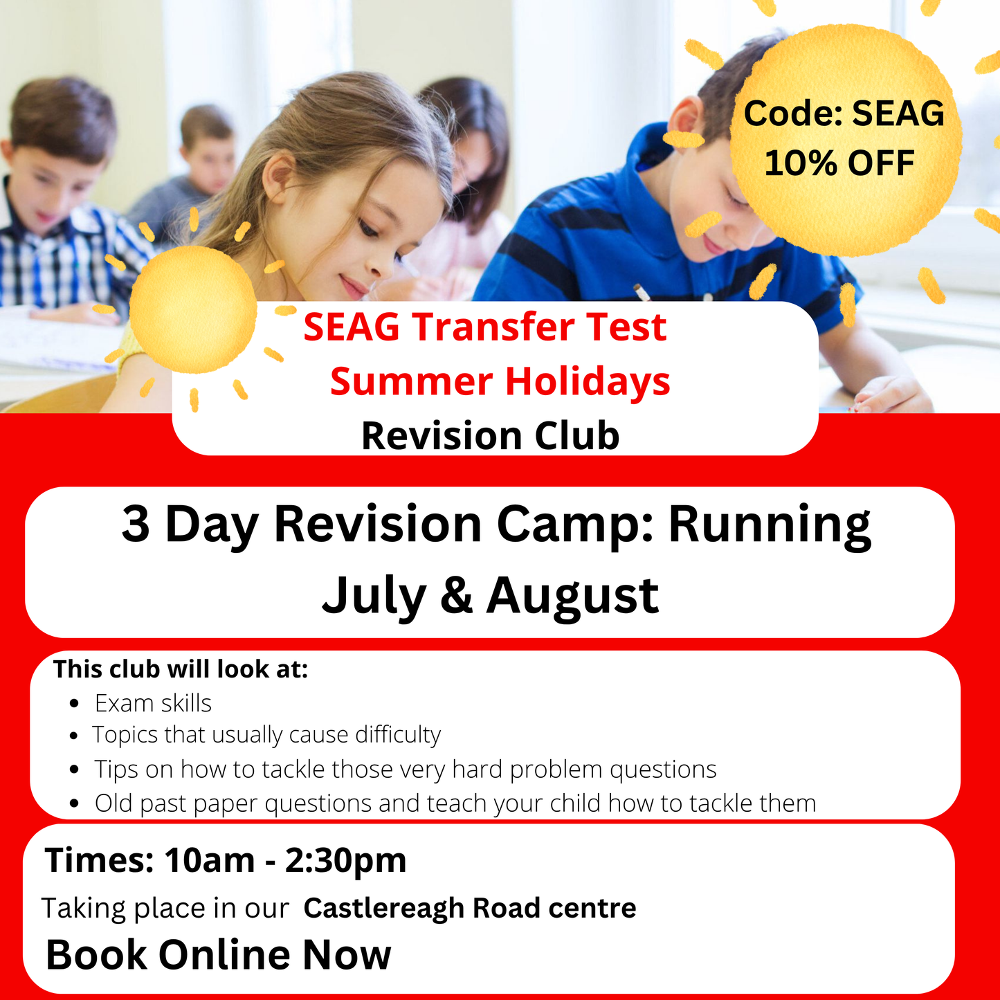 SEAG 3 day Summer Camp