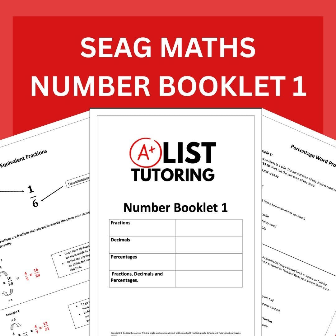 Transfer Test Maths: Number revision booklet 1 PDF