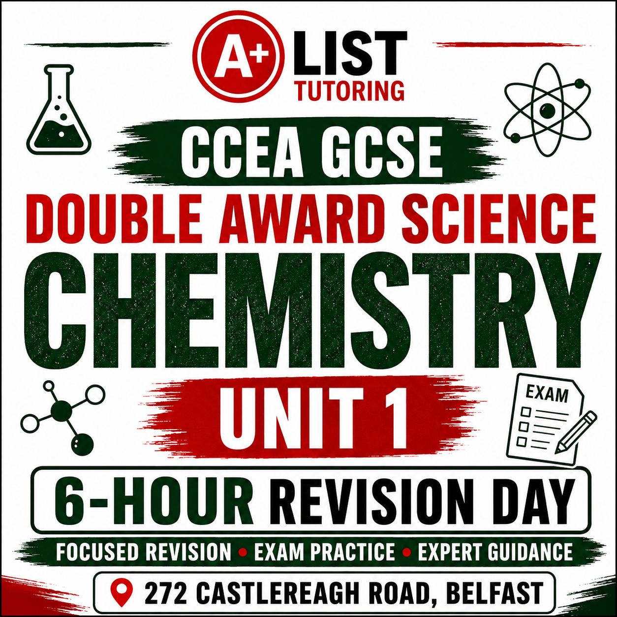 Double Award Chemistry unit 1 - 6 hour revision day - 7th Nov
