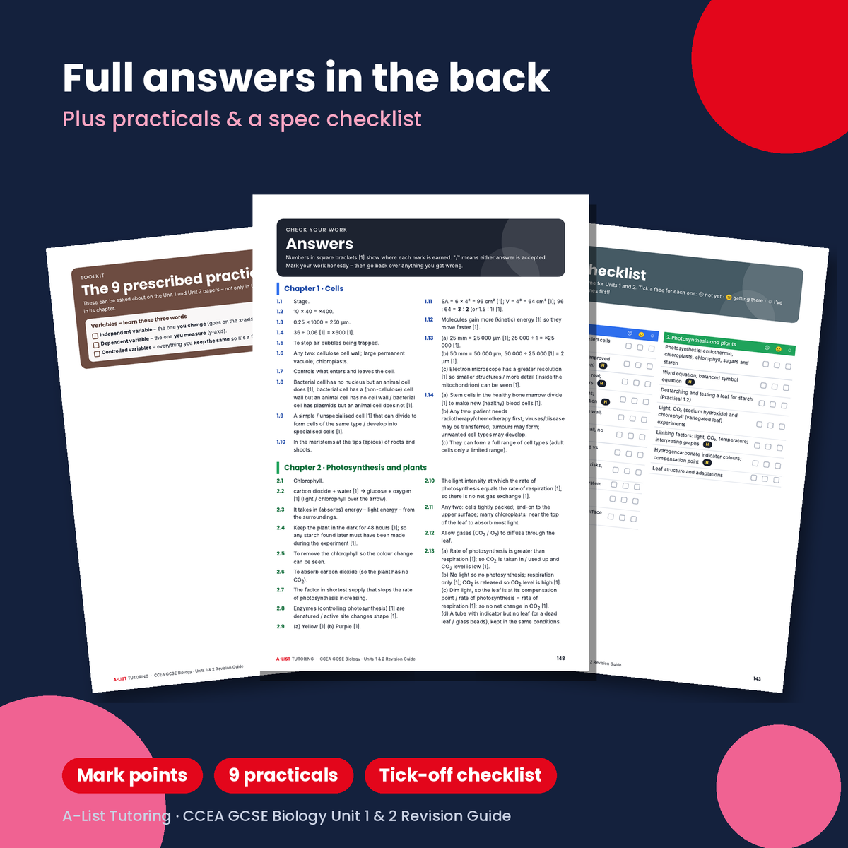 CCEA GCSE Biology Unit 1 & Unit 2 Revision Guide PDF
