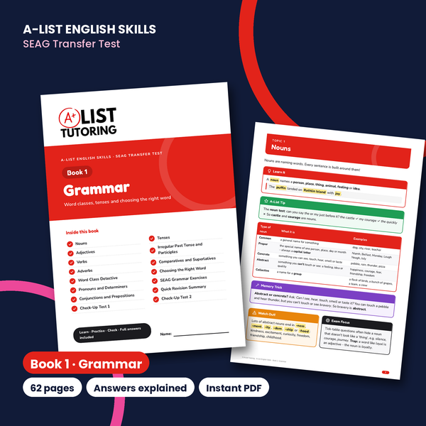 SEAG Transfer Test English Book 1: Grammar PDF