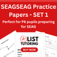 SEAG Practice Papers - SET 1