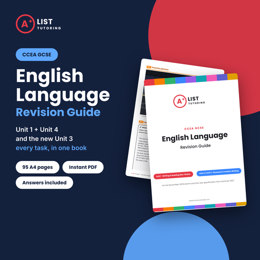 CCEA GCSE English Language Unit 1 & Unit 4 Revision Guide PDF