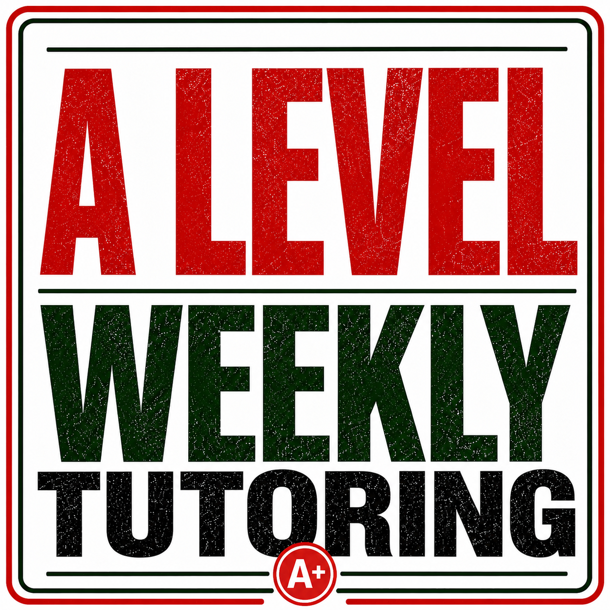 ALevel  Weekly Tutoring