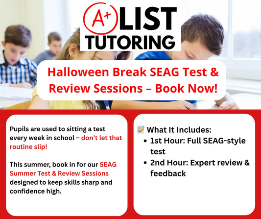 SEAG Practice Paper Club - 2 hour club - halloween break