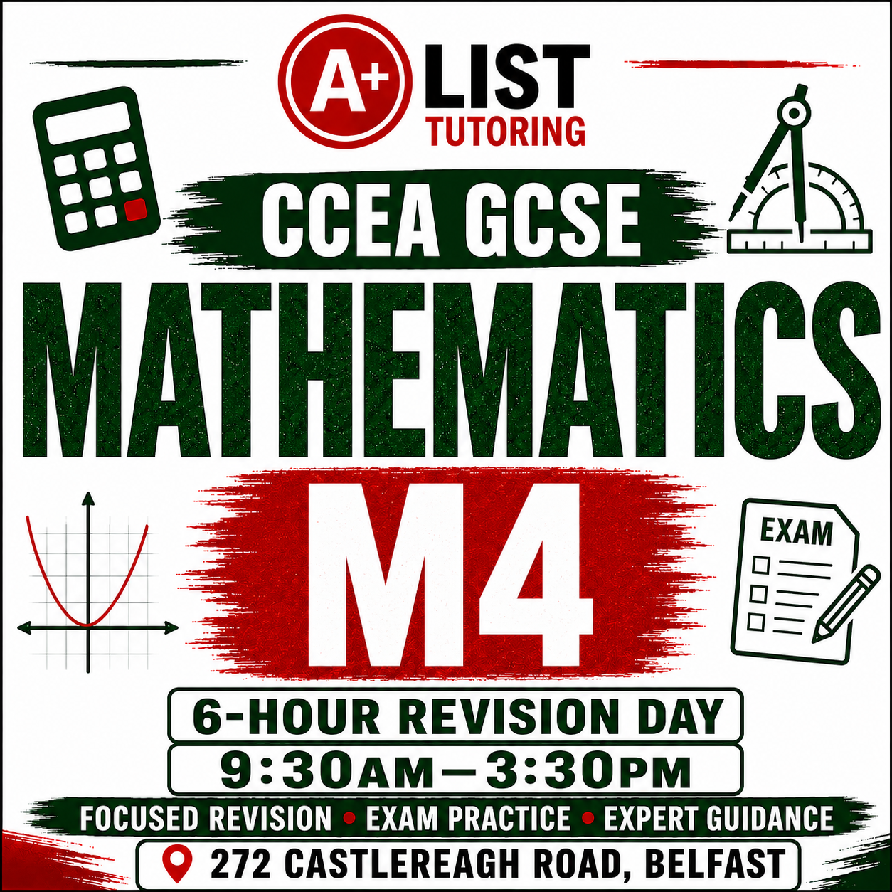 Maths M4 - 6 hour revision day - 14th Nov