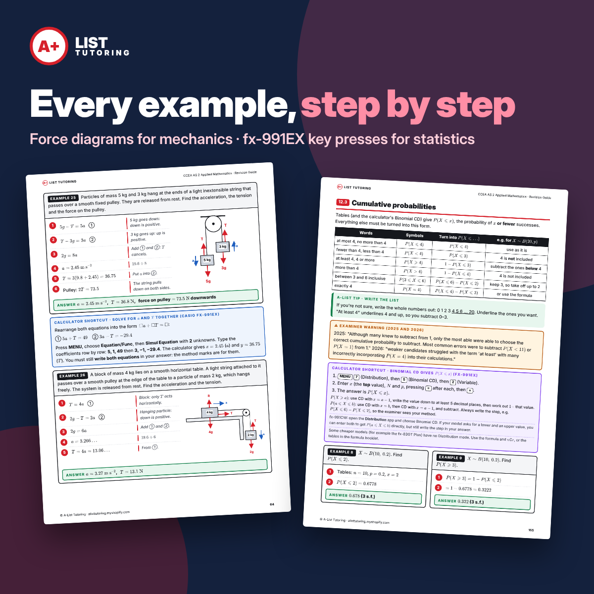 CCEA AS Maths Applied (AS 2) Revision Guide PDF