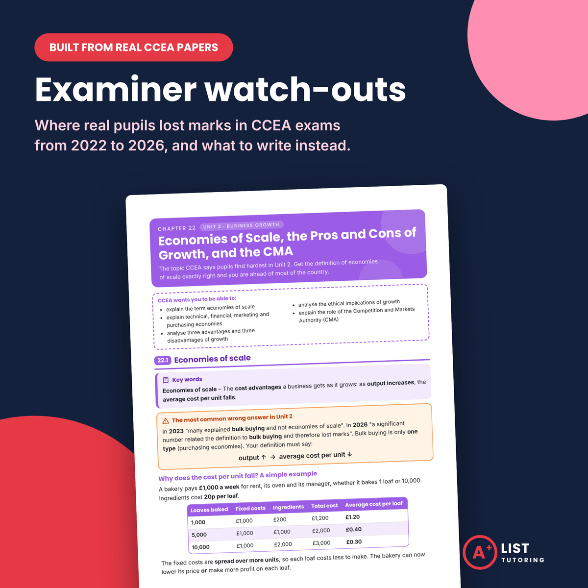 CCEA GCSE Business Studies Unit 1 & Unit 2 Revision Guide PDF