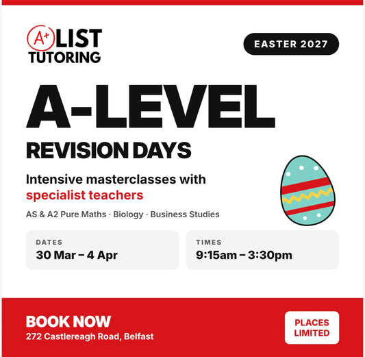 A-Level Easter Revision Days 2027