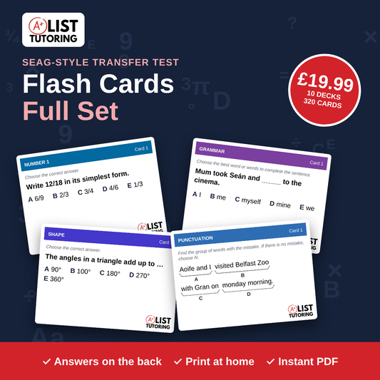 SEAG Transfer Test Flash Cards: Full Set (10 Decks, 320 Cards) PDF