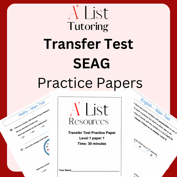 Transfer Test SEAG Style Practice Papers – beginner level